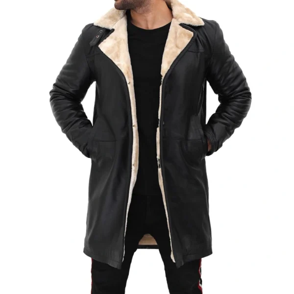 Leather Overcoat Shearling